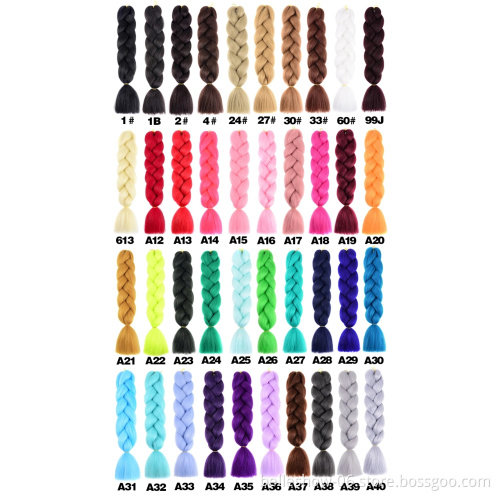 Hot sell 24 inch  wholesale crochet braiding hair synthetic hair extension senegalese twist ombre box braids